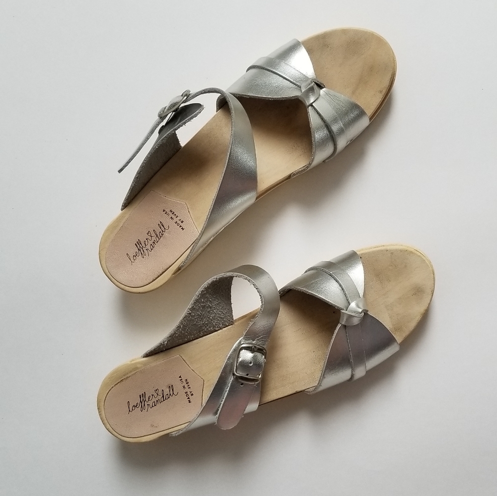 Loeffler Randall Silver Lotte Knot Clog - Picture 2 of 7